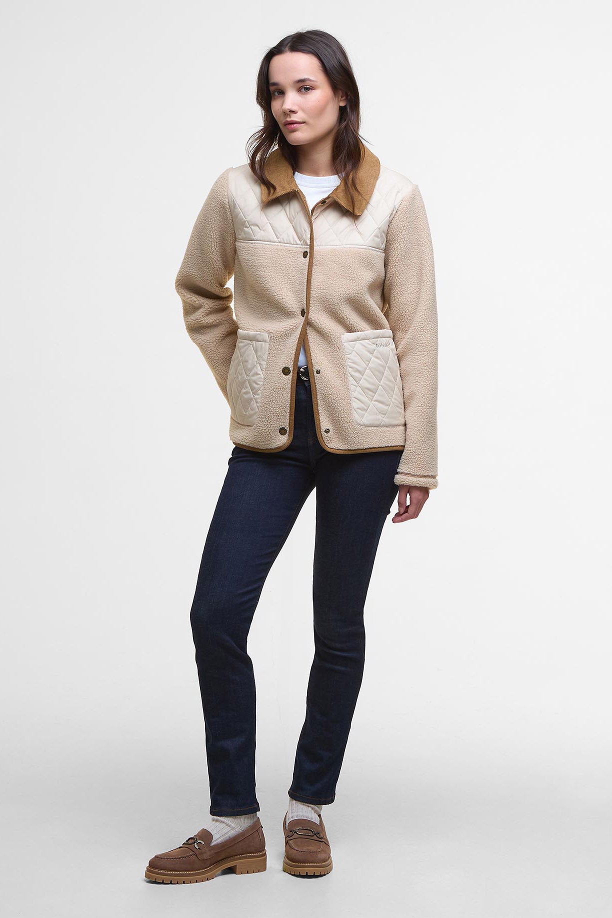 Barbour Laurel Fleece - Natural/Blanc