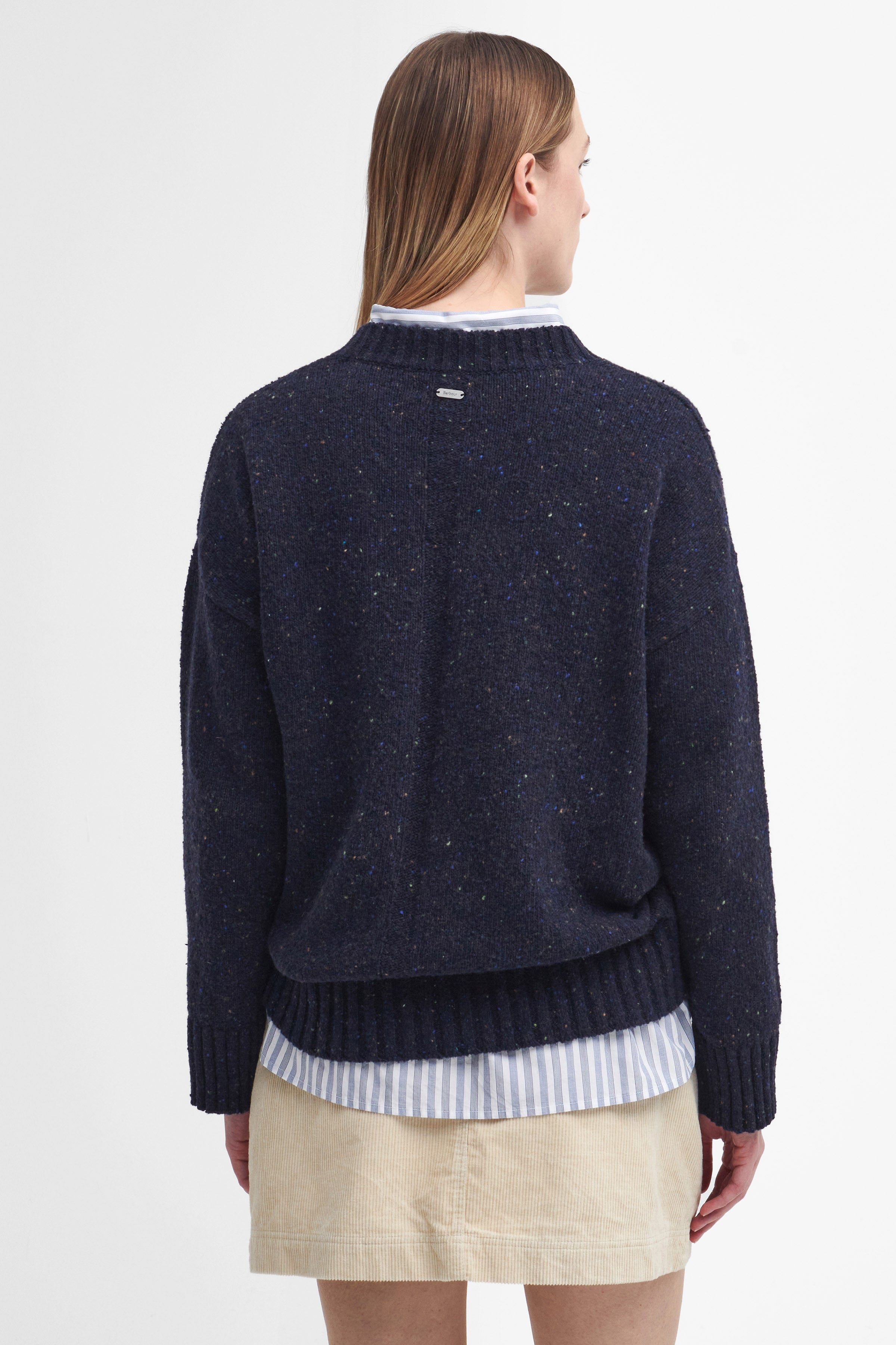 Barbour Lavensdale Crew Knitted Jumper - Navy