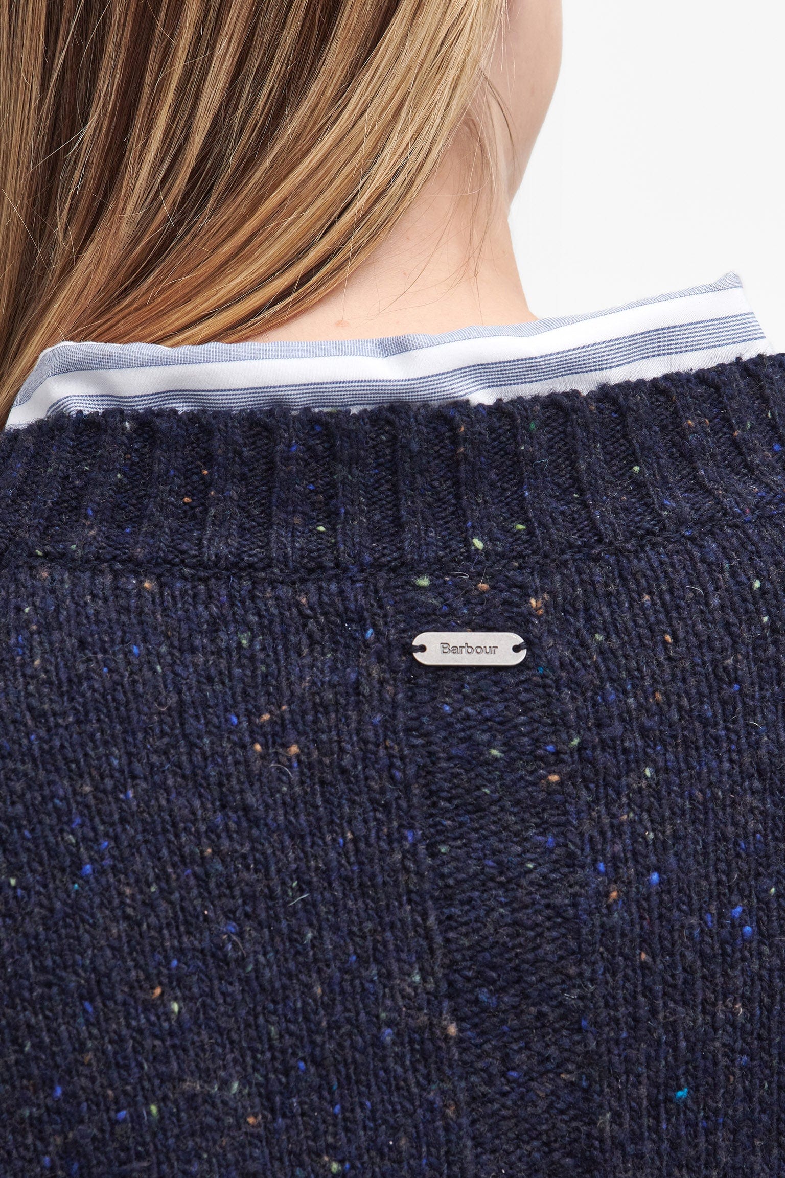 Barbour Lavensdale Crew Knitted Jumper - Navy