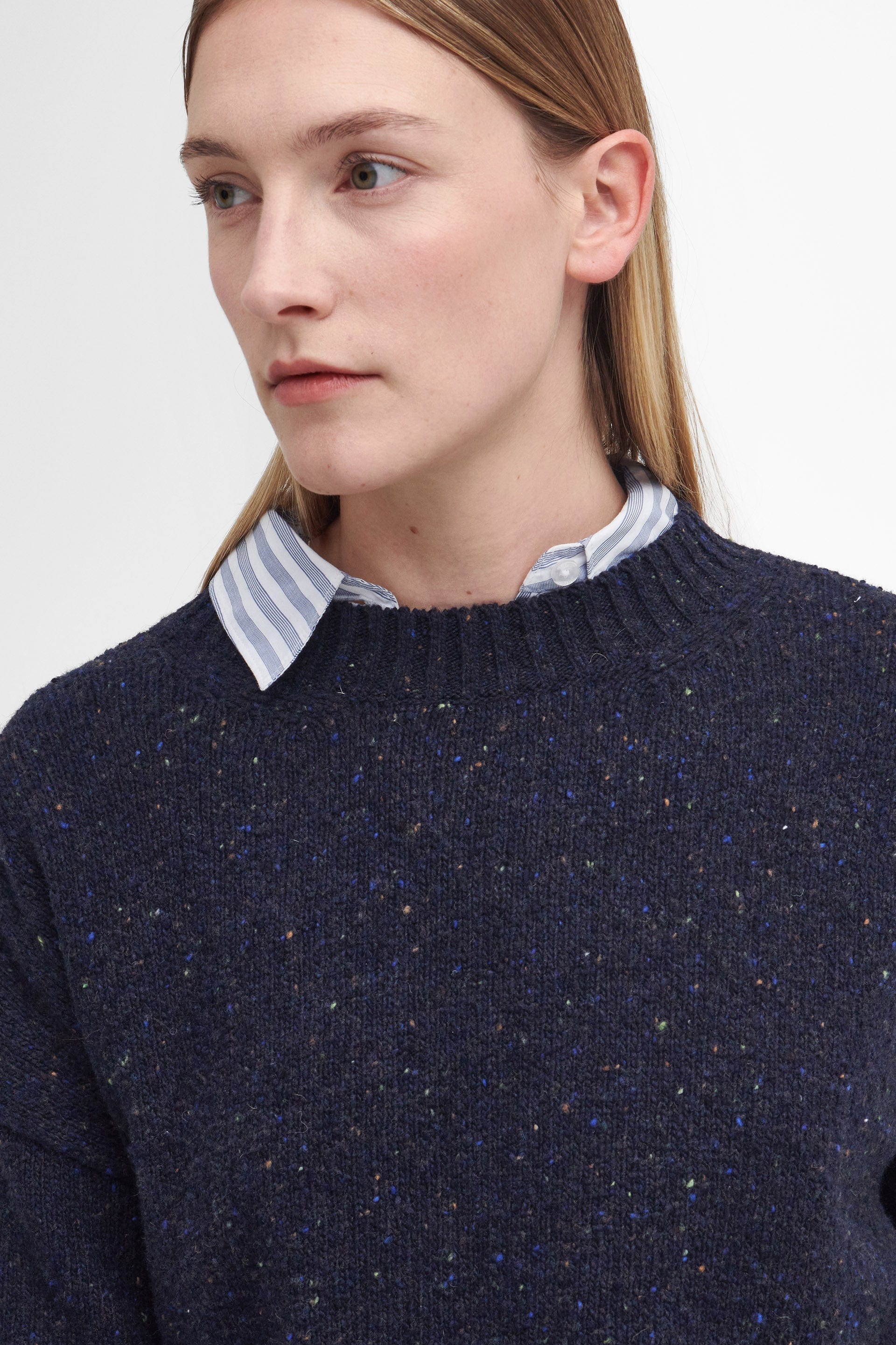 Barbour Lavensdale Crew Knitted Jumper - Navy