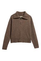 Barbour Lavensdale Half Zip Jumper - Deep Camel