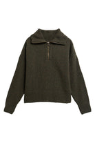 Barbour Lavensdale Half Zip Jumper - Olive