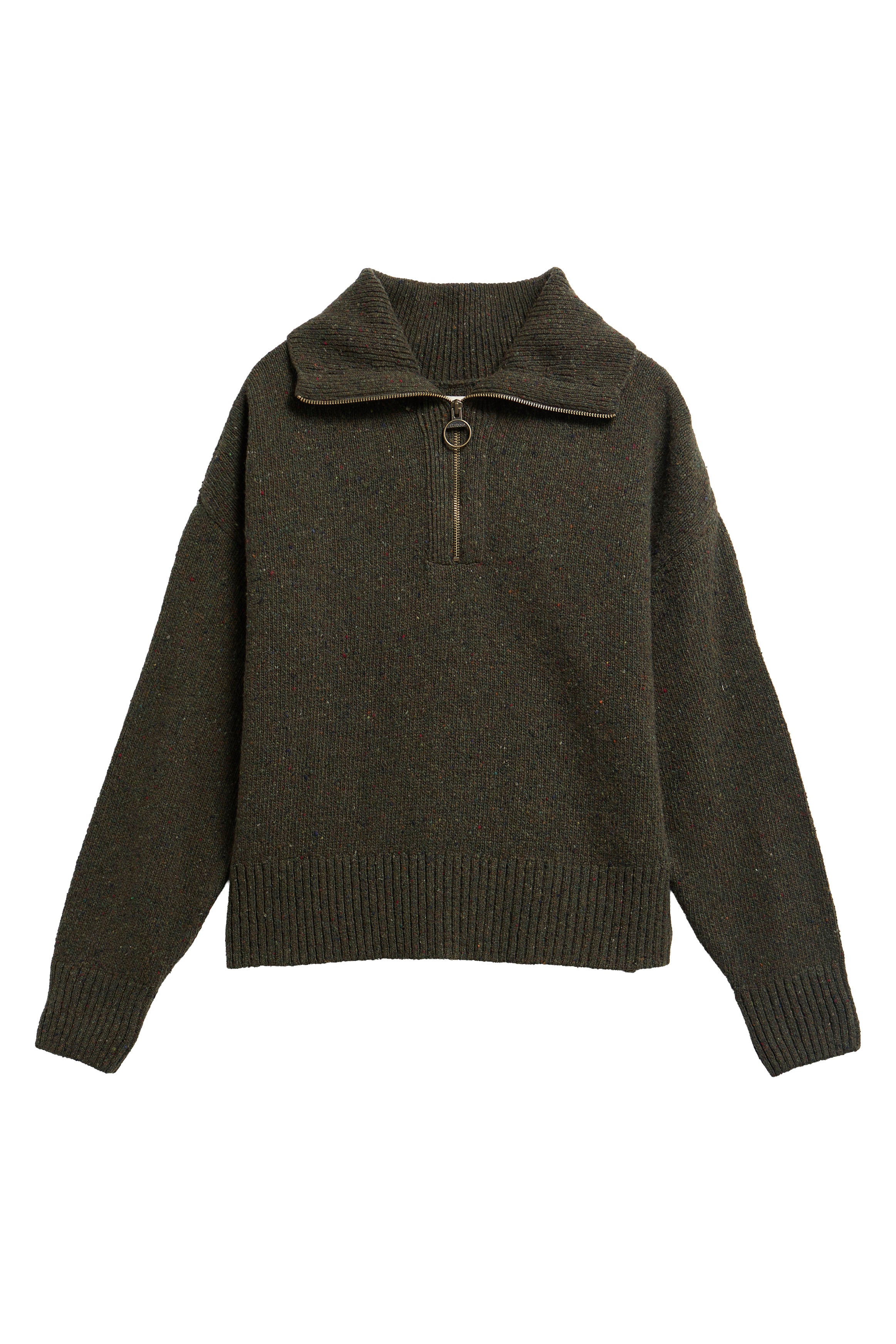 Barbour Lavensdale Half Zip Jumper - Olive