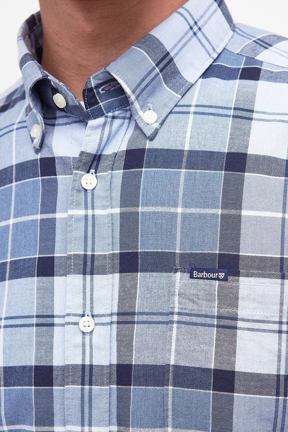 Barbour Lewis Tailored Shirt - Berwick Blue Tartan