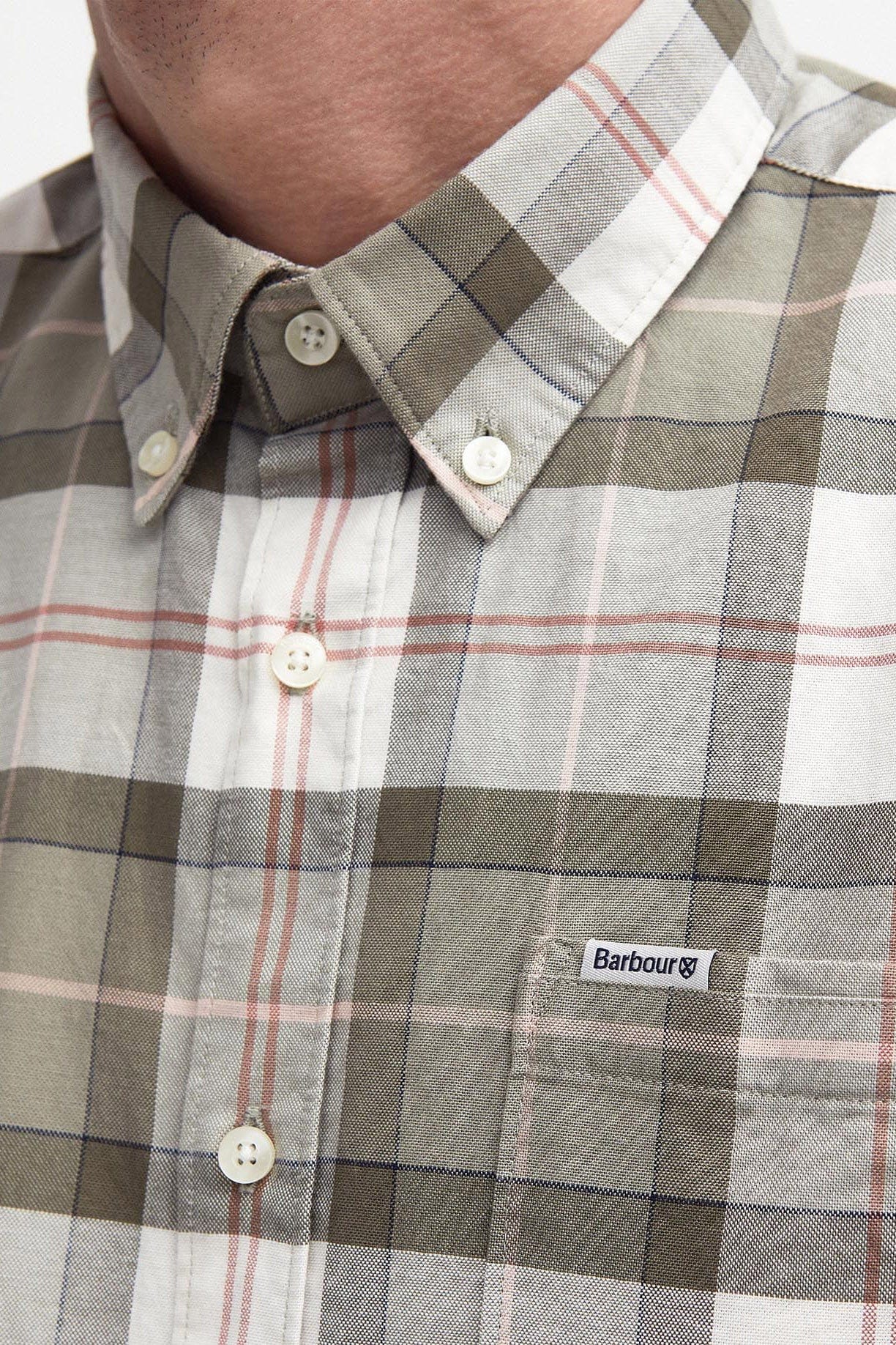 Barbour Lewis Tailored Shirt - Glenmore Olive Tartan