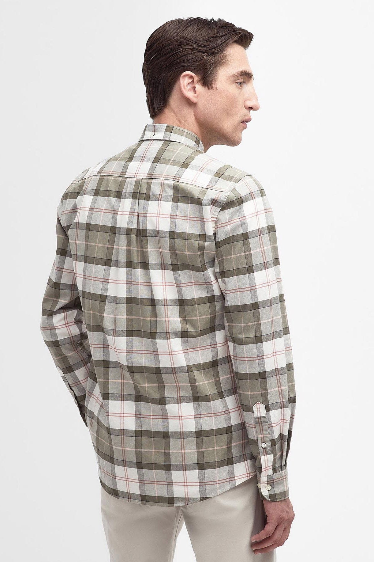 Barbour Lewis Tailored Shirt - Glenmore Olive Tartan