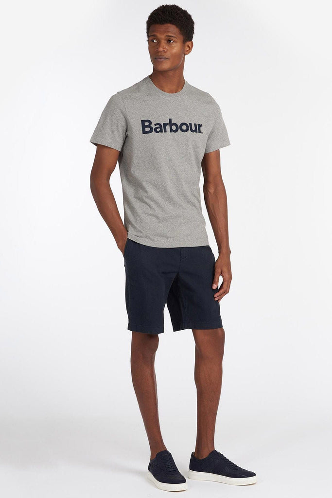 Barbour Logo Tee - Gray Marl