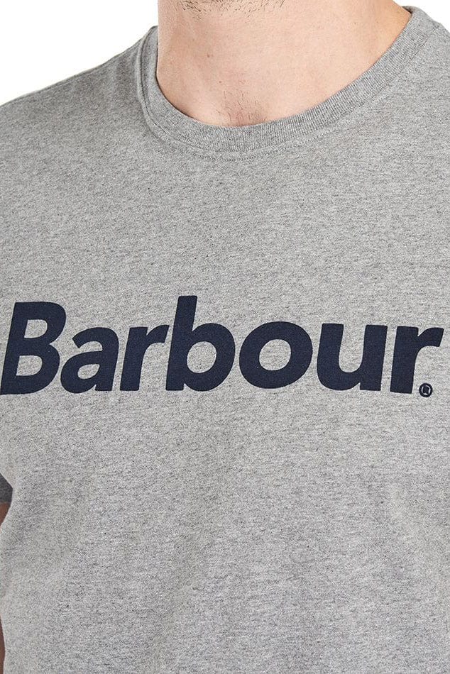 Barbour Logo Tee - Gray Marl