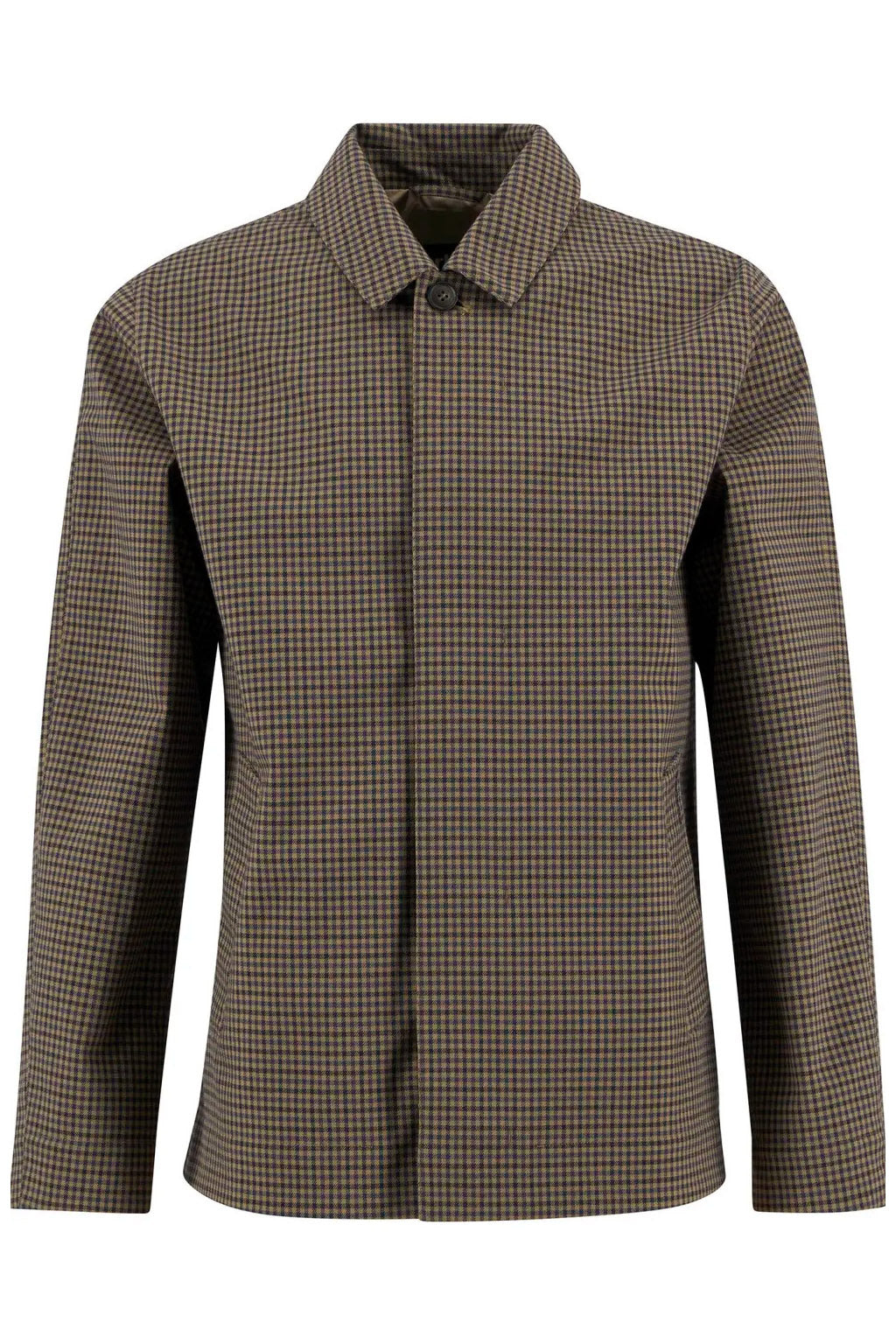 Barbour Lorden Short Showerproof Jacket - Stone/Navy Check