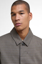 Barbour Lorden Short Showerproof Jacket - Stone/Navy Check