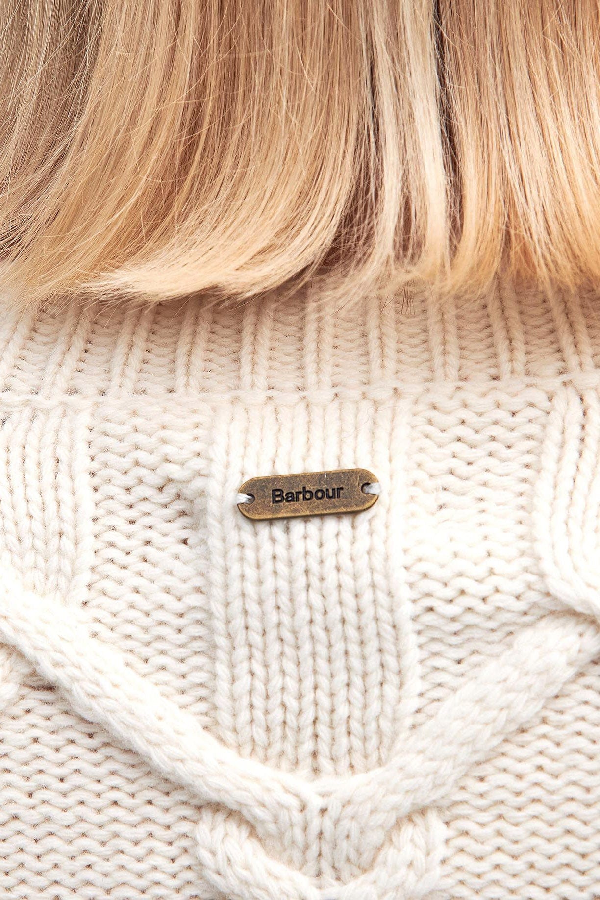 Barbour Lorelei Wool Blend Knitted Cardigan - Ecru