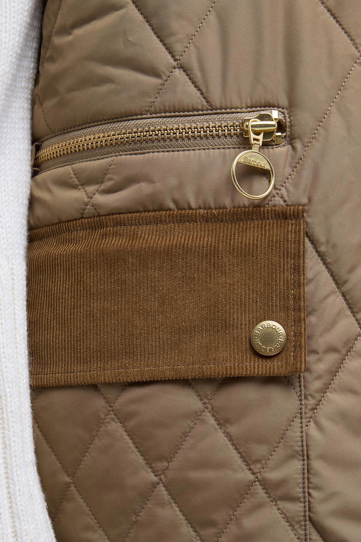 Barbour Lydia Gilet - Military Brown/Ancient Tartan