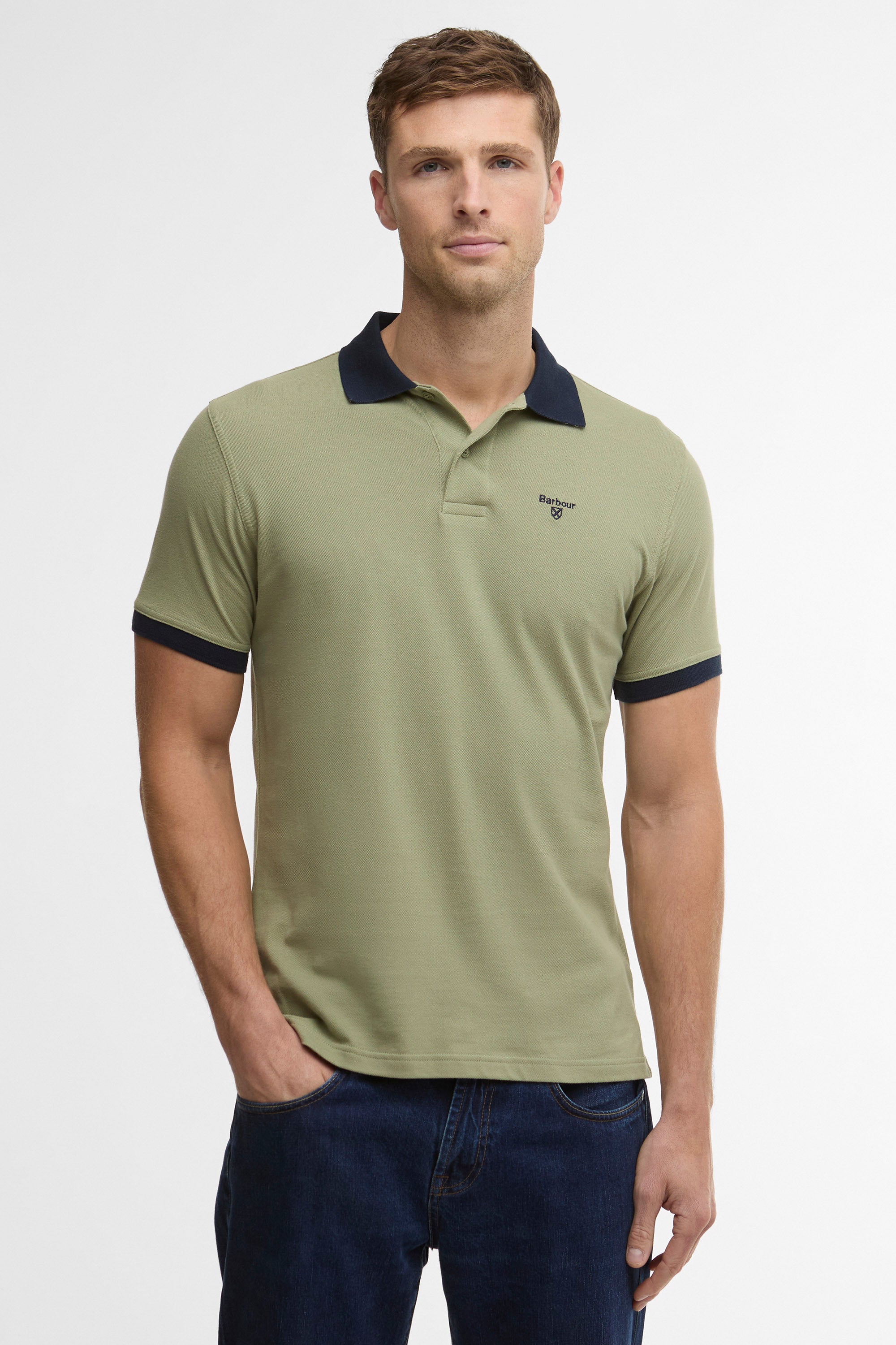 Barbour Lynmouth Polo - Laurel Green