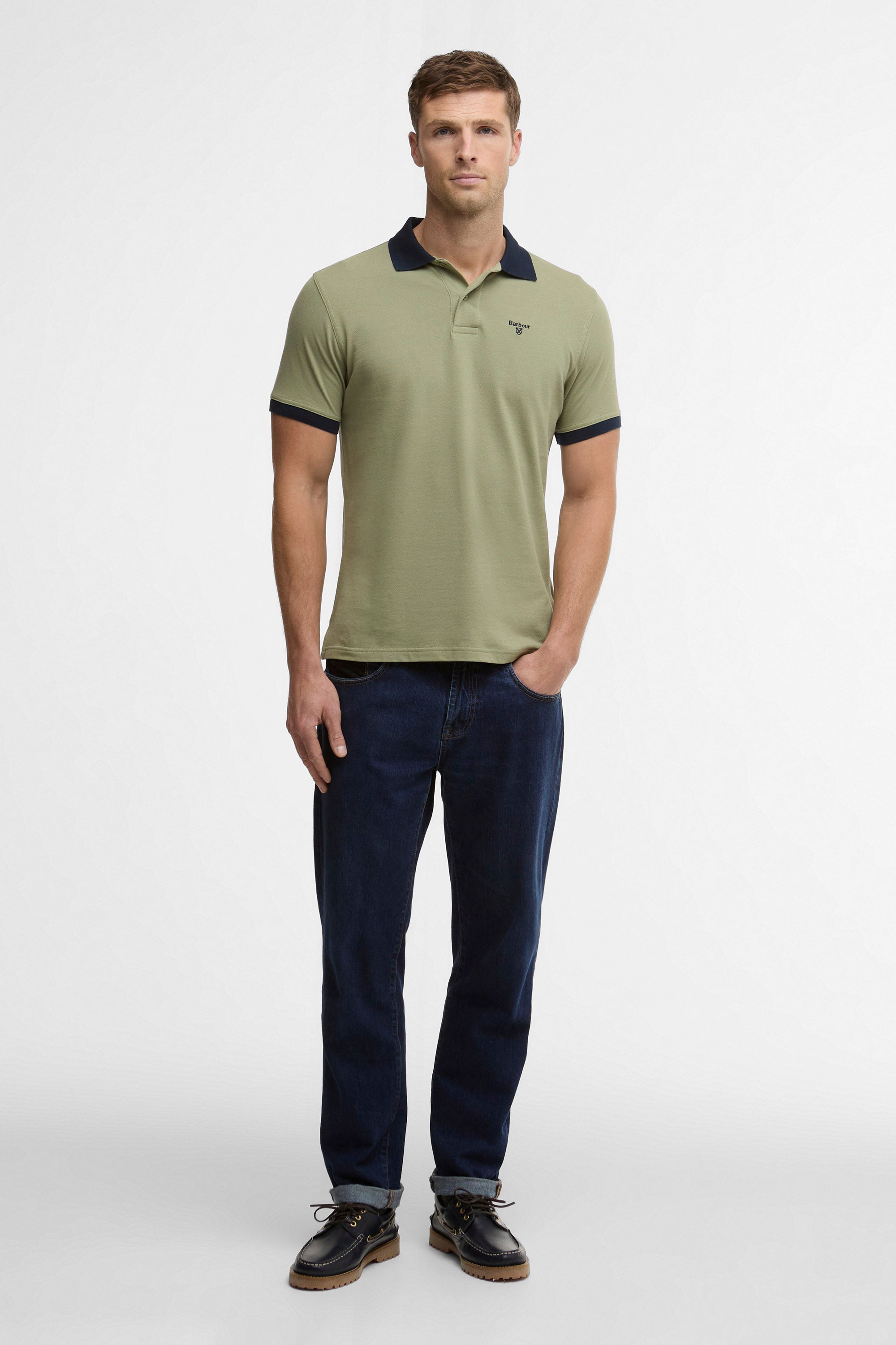 Barbour Lynmouth Polo - Laurel Green