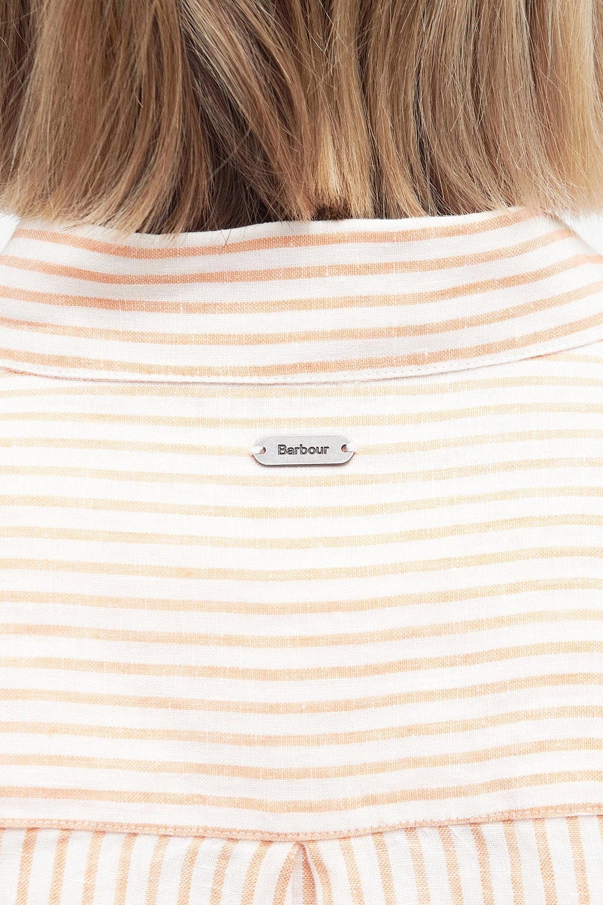 Barbour Marine Stripe Shirt - Apricot Crush