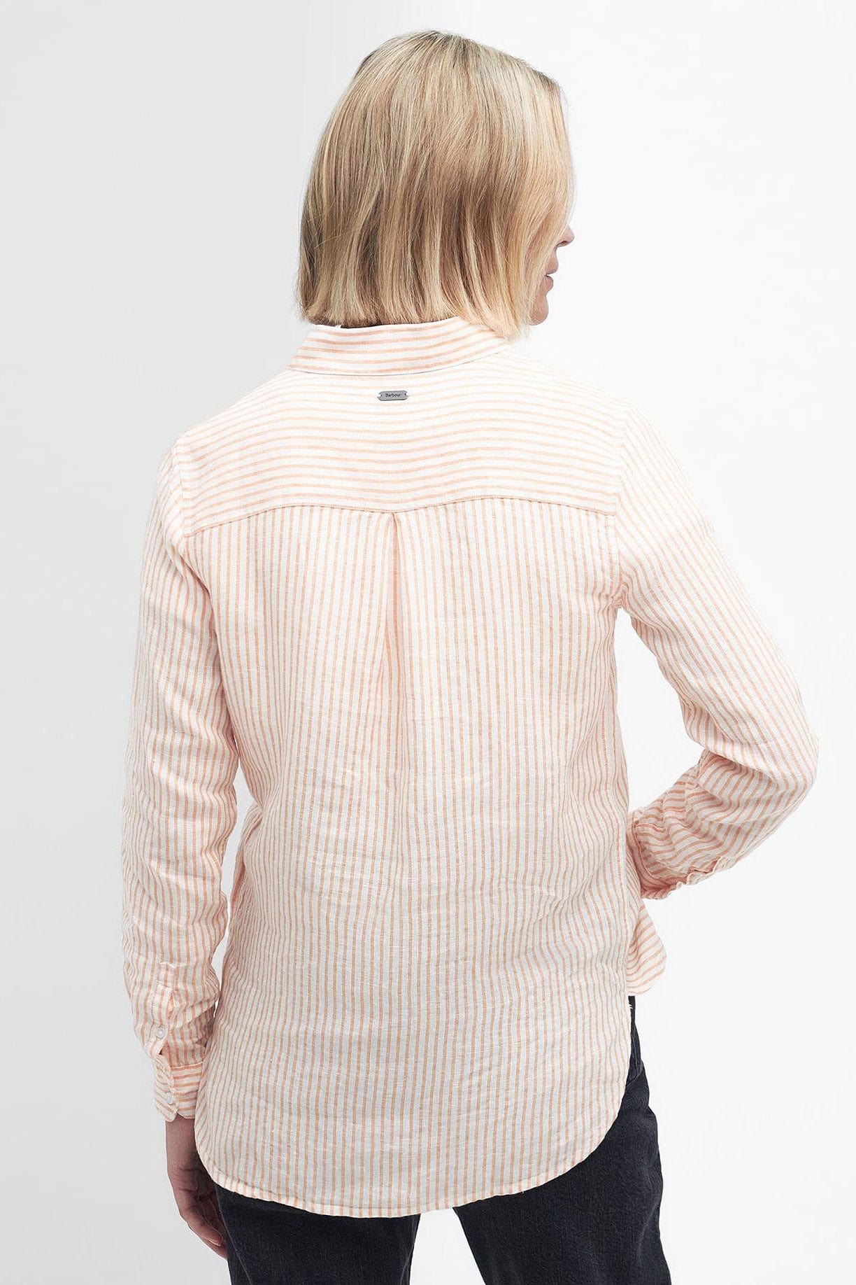 Barbour Marine Stripe Shirt - Apricot Crush