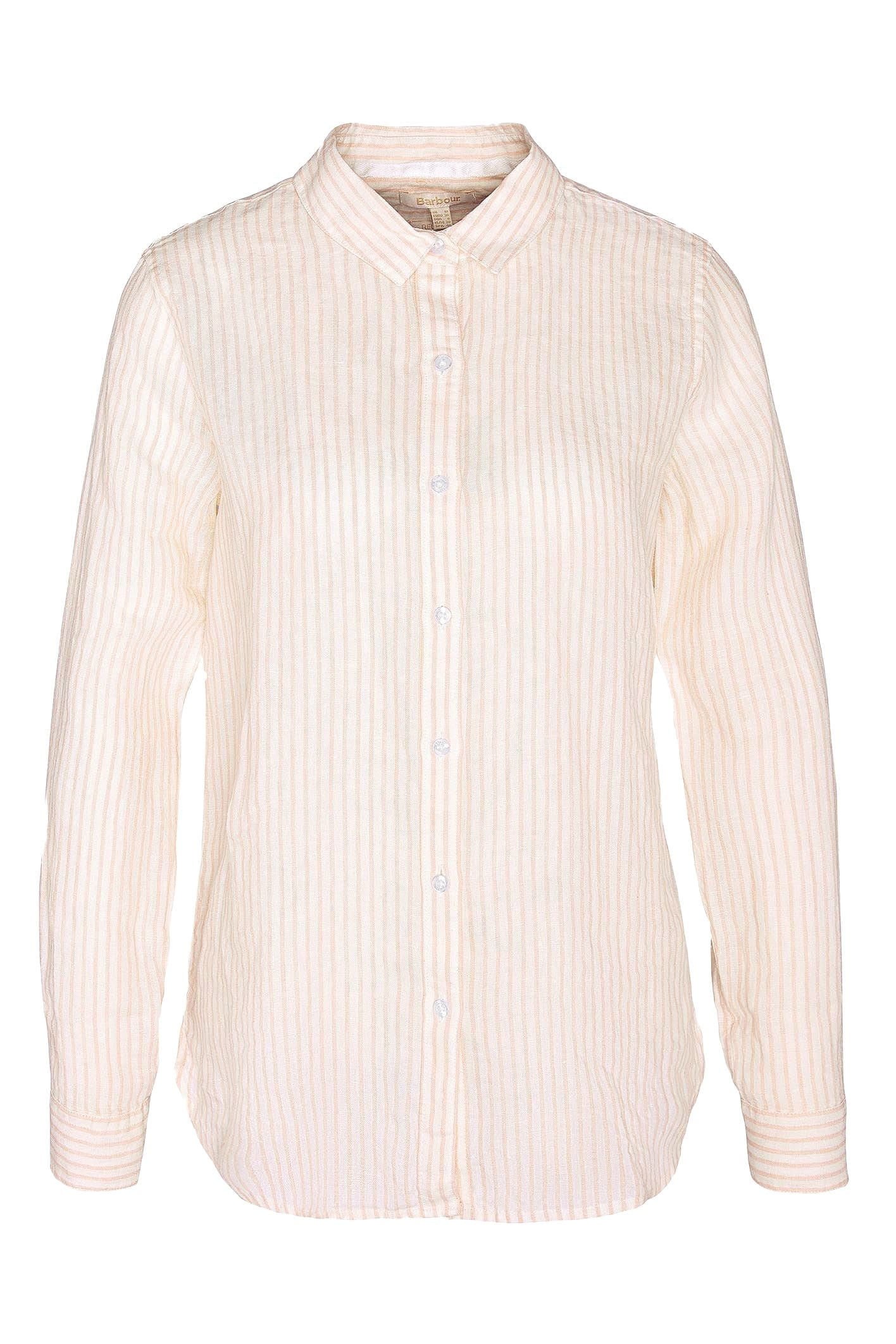 Barbour Marine Stripe Shirt - Apricot Crush