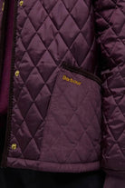 Barbour Marla Quilted Jacket - Black Cherry/Dark Brown