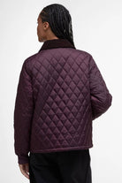 Barbour Marla Quilted Jacket - Black Cherry/Dark Brown