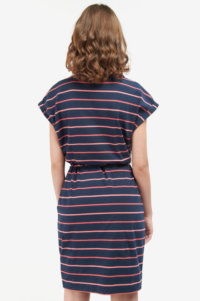 Barbour Marloes Stripe Dress - Navy Stripe