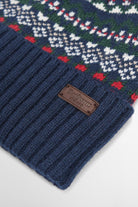 Barbour Marlow Fair Isle Beanie - Navy/Evergreen MHA0907_NY31_OS