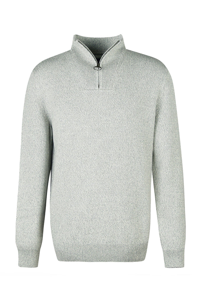 Barbour Nelson Cotton Twist Half-Zip Sweatshirt - Oyster