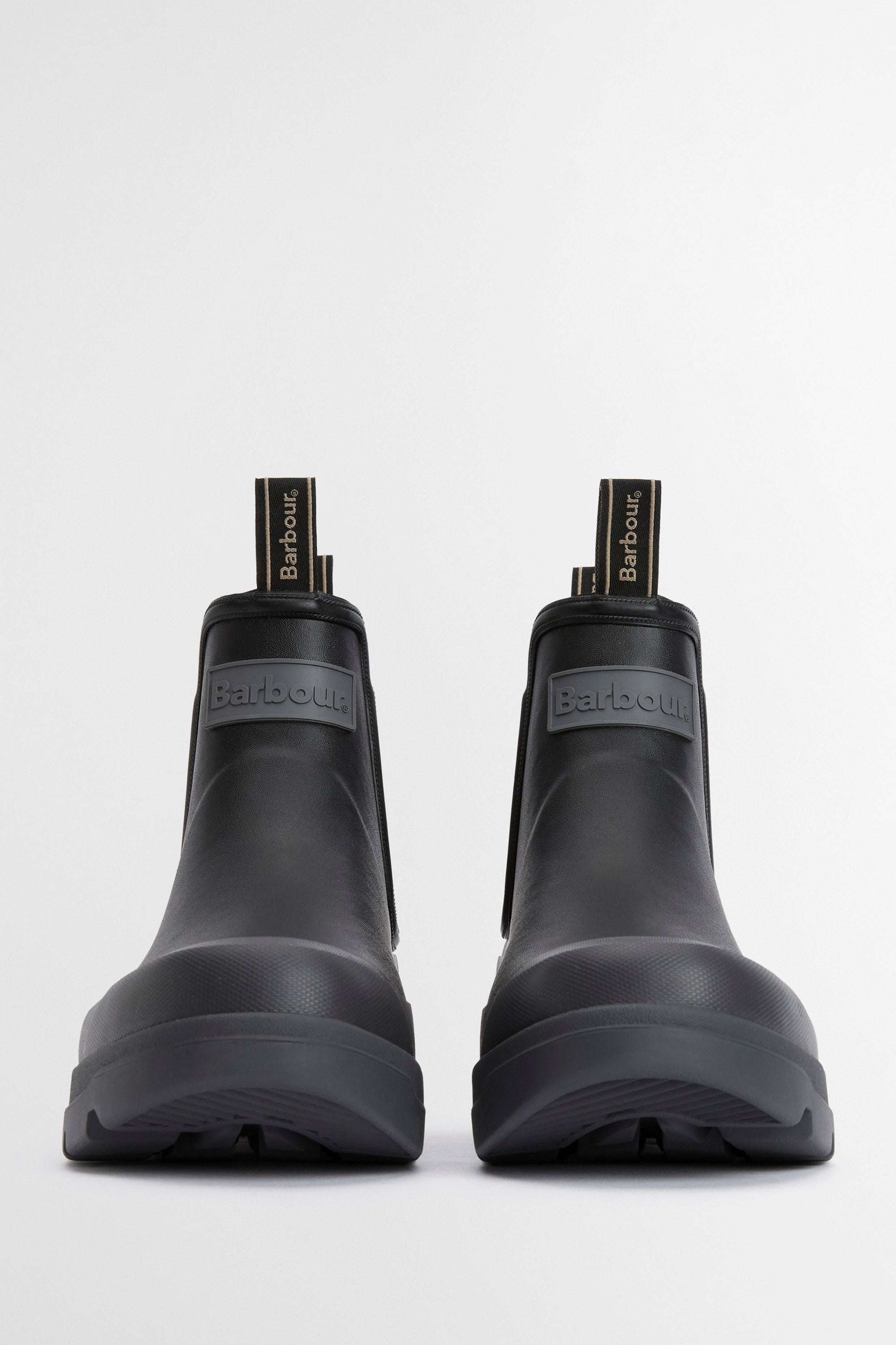 Barbour Nimbus Chelsea Wellington Boots - Black/Ochre