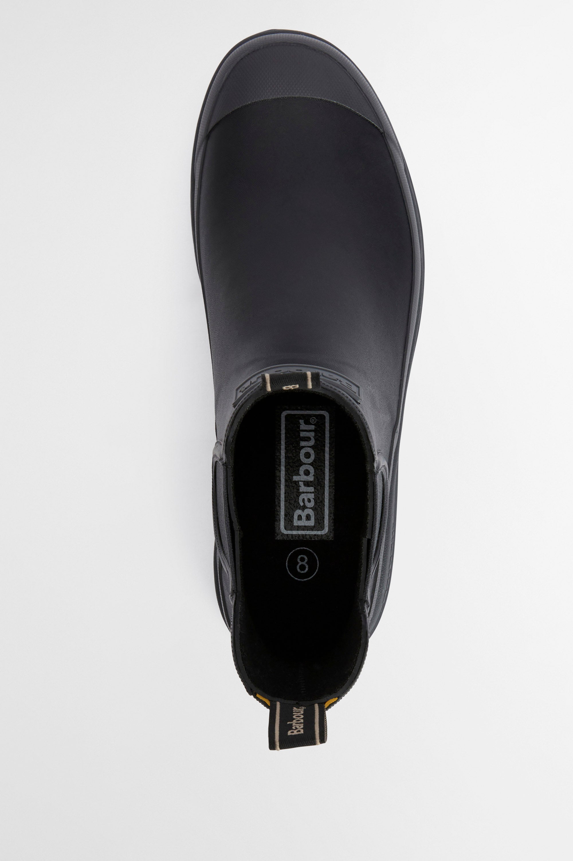 Barbour Nimbus Chelsea Wellington Boots - Black/Ochre