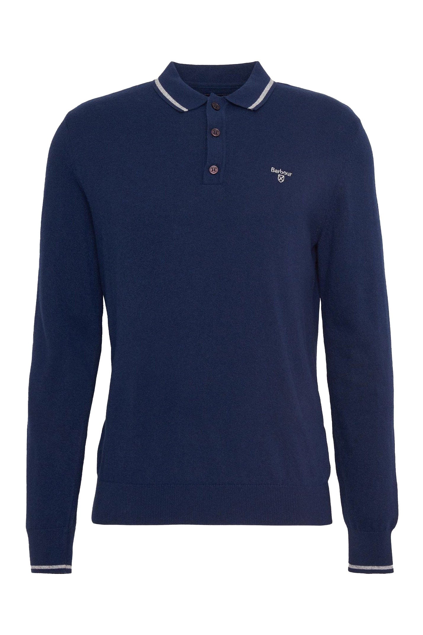 Barbour Nocton Knitted Polo Shirt - Navy
