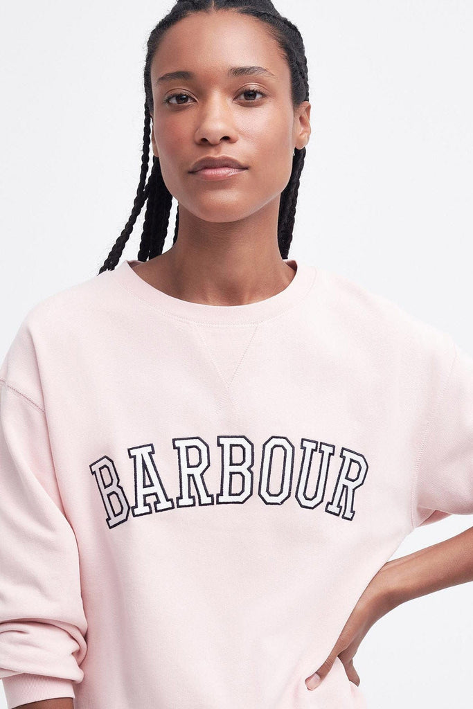Barbour Northumberland Sweatshirt - Shell Pink