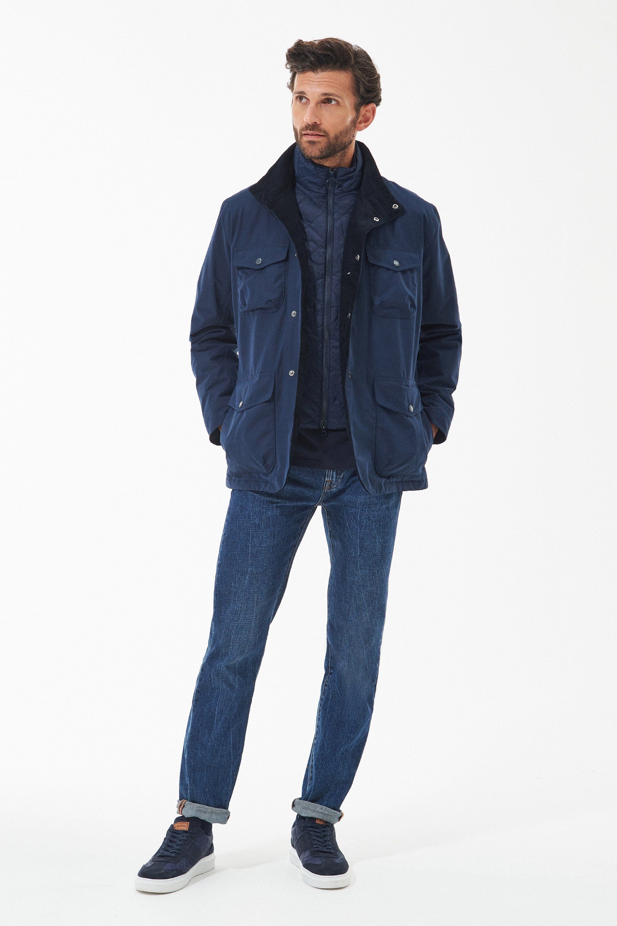 Barbour Ogston Waterproof Jacket - Navy