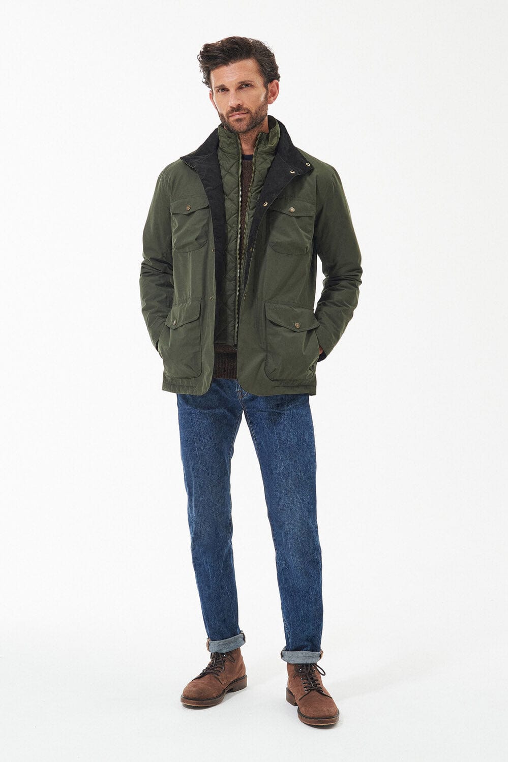 Barbour Ogston Waterproof Jacket - Olive