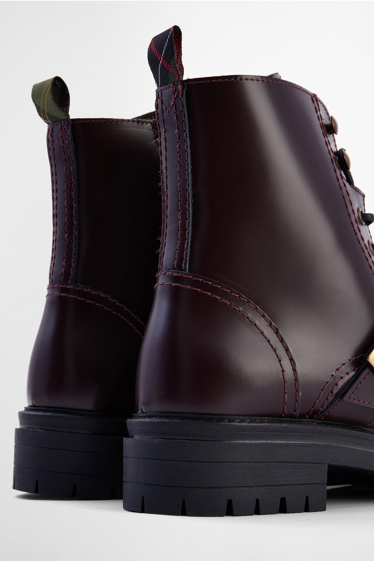 Barbour Ouseburne Biker Boot - Cherry Glace