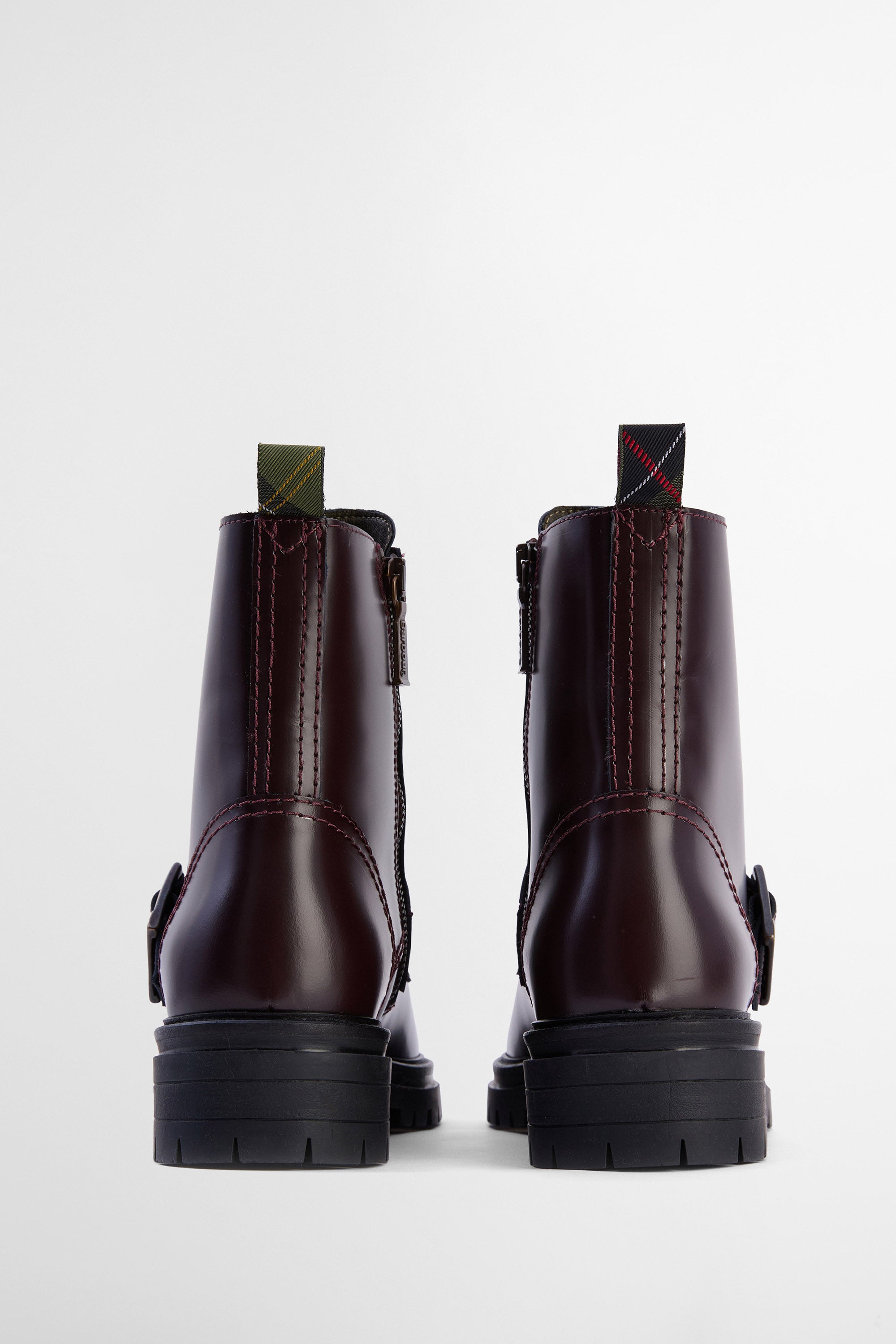 Barbour Ouseburne Biker Boot - Cherry Glace