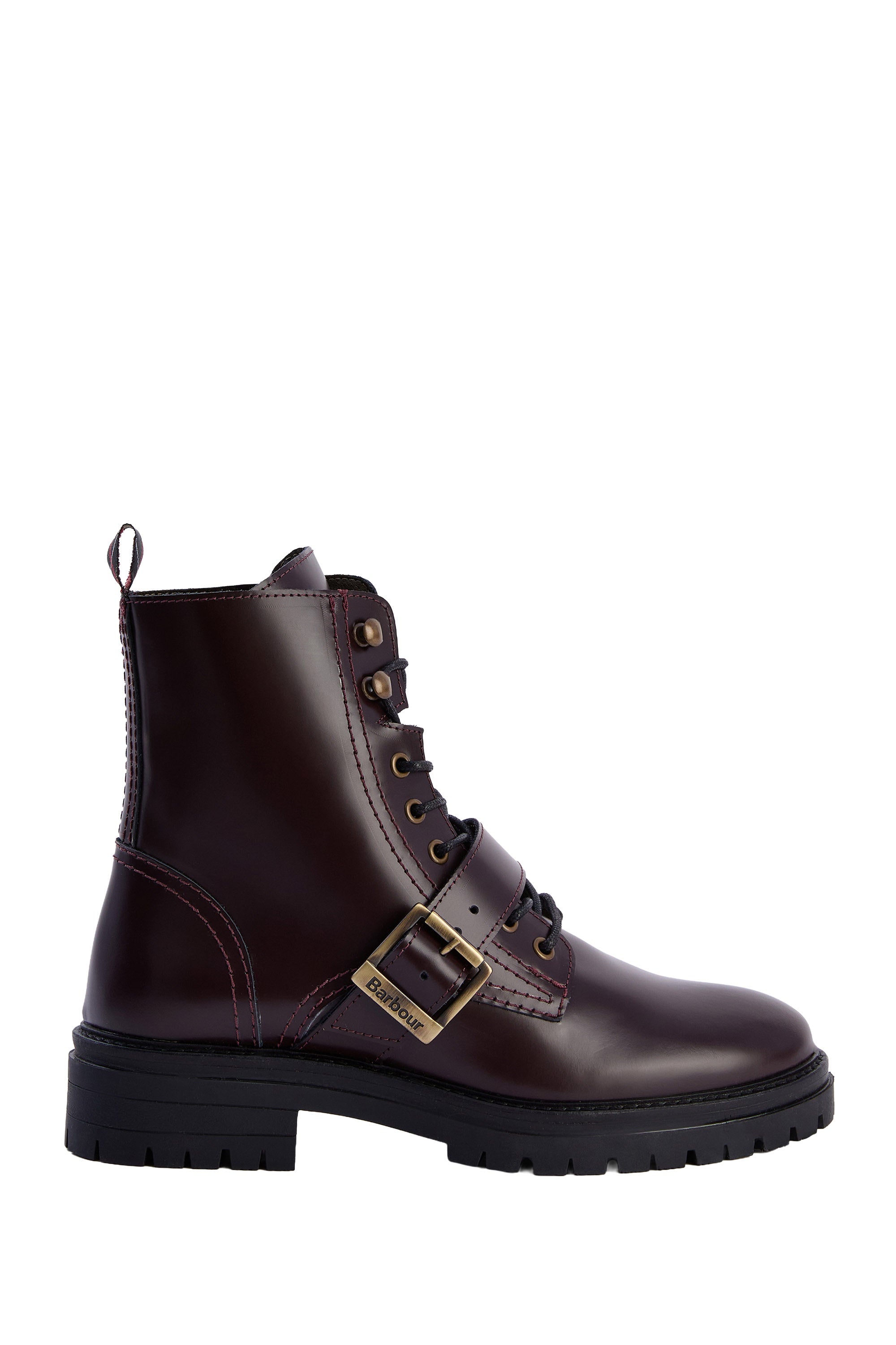 Barbour Ouseburne Biker Boot - Cherry Glace