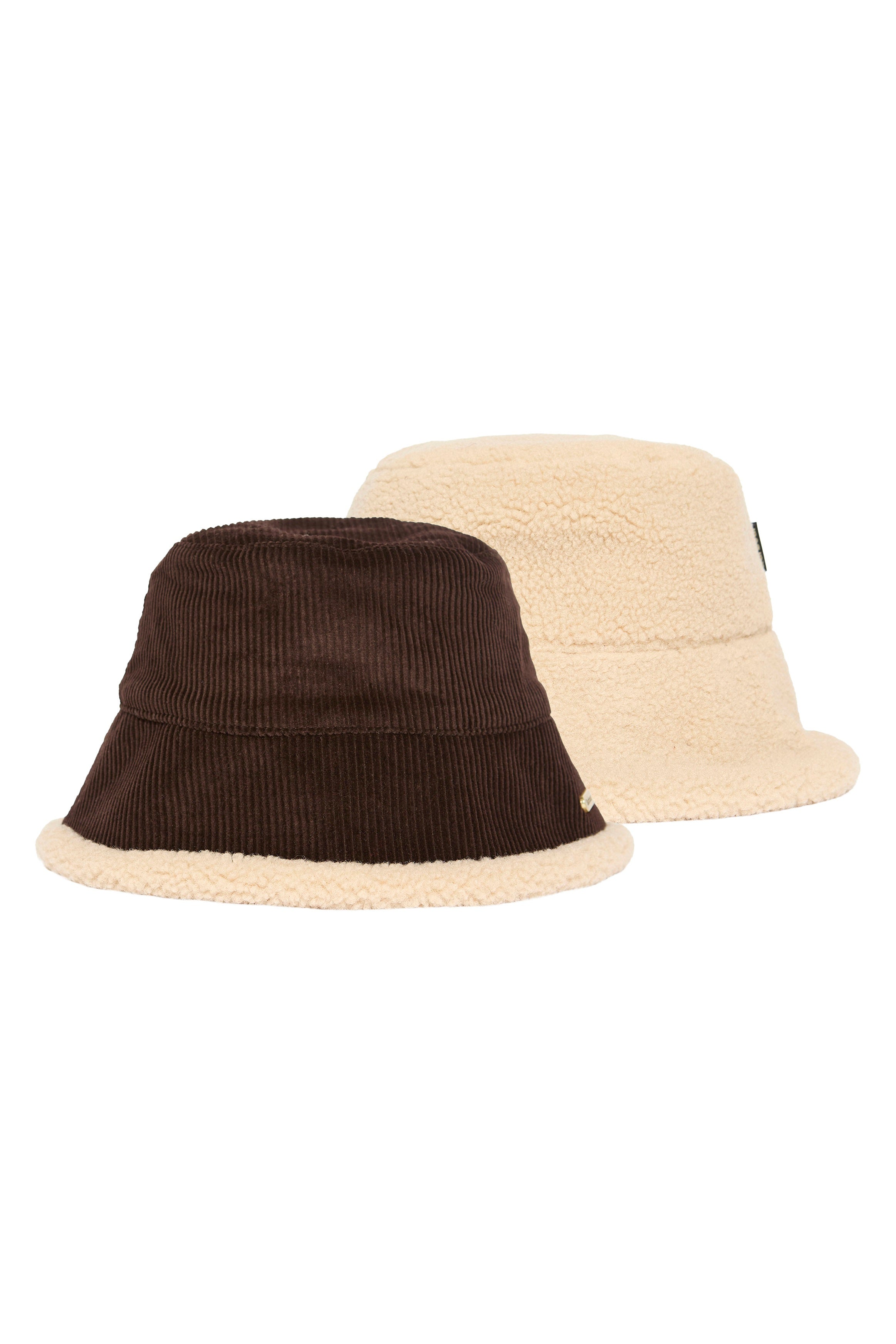 Barbour Overton Reversible Bucket Hat - Brown/Beige