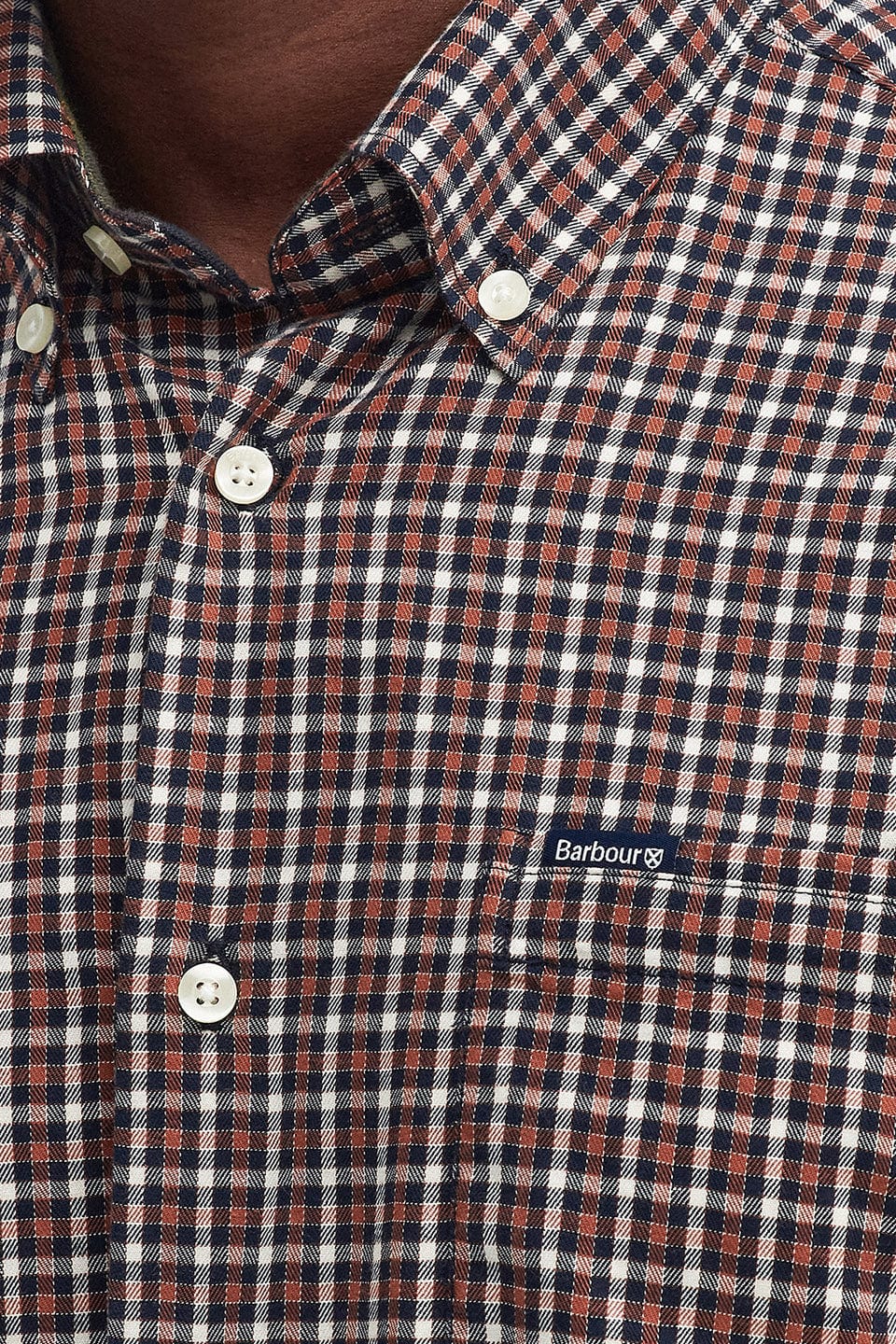 Barbour Padshaw Tailored Gingham Shirt - Navy