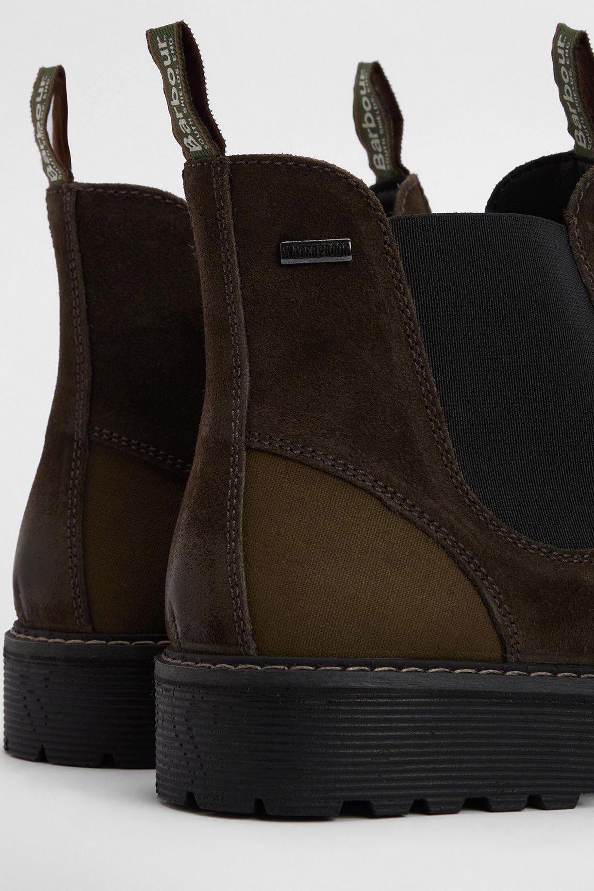 Barbour Patton Chelsea Boots - Oiled Brown Suede