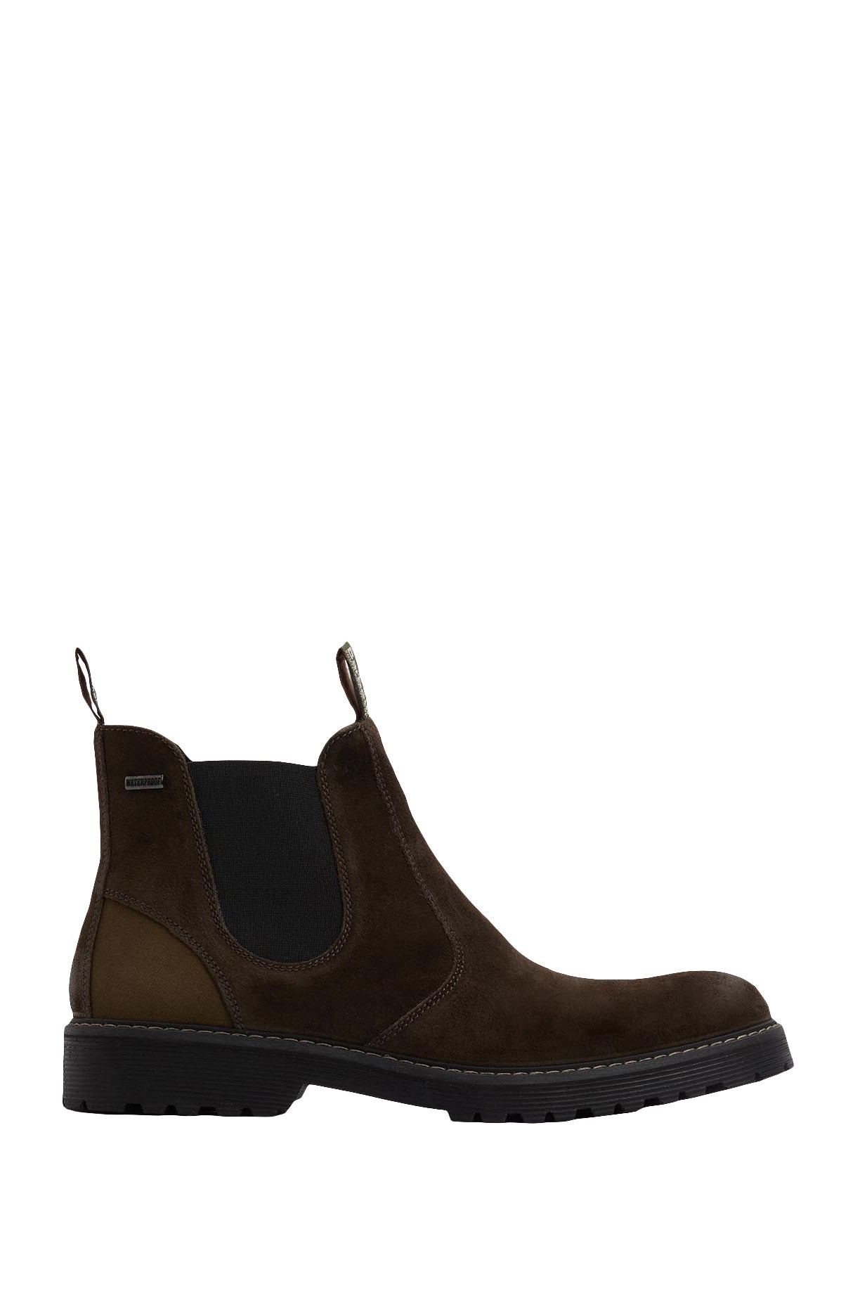 Barbour Patton Chelsea Boots - Oiled Brown Suede