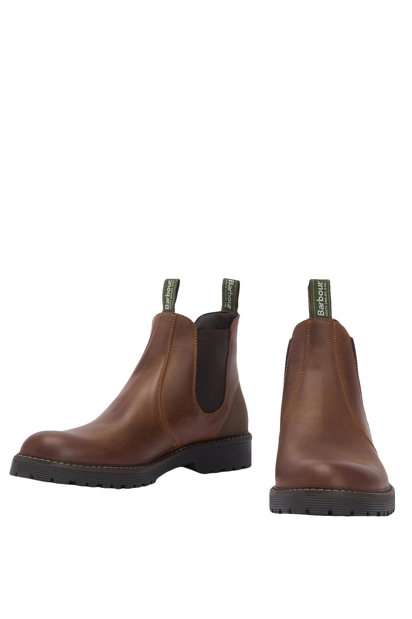 Barbour Patton Chelsea Boots - Teak