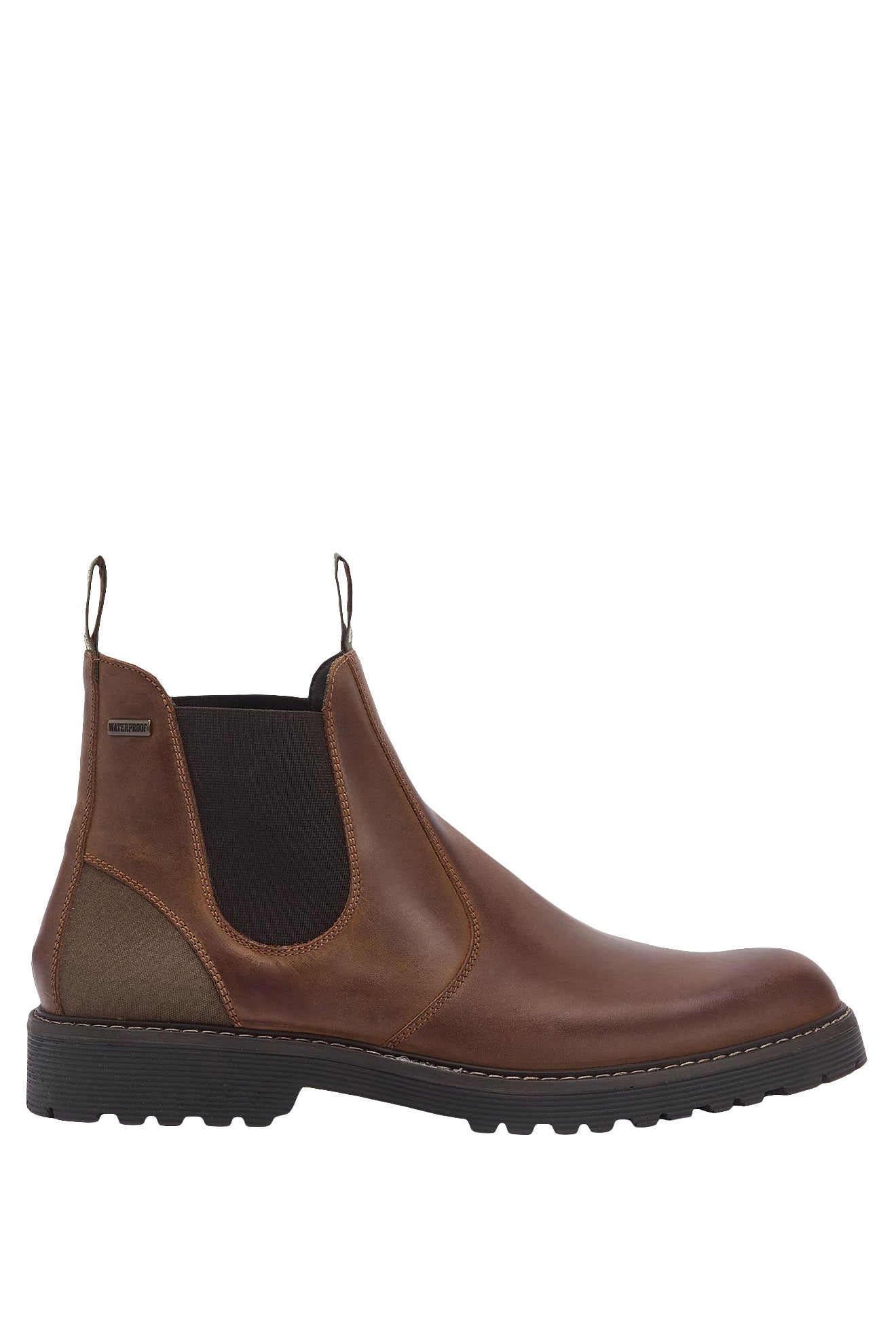 Barbour Patton Chelsea Boots - Teak