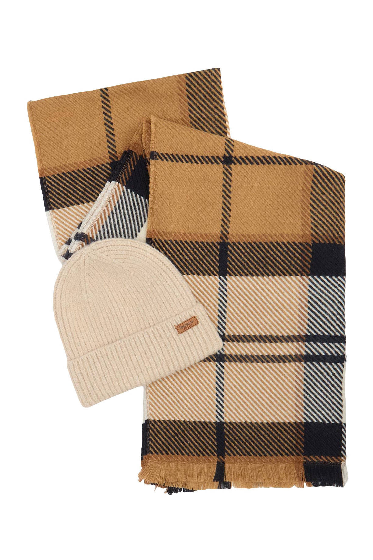 Barbour Pendle Beanie & Blair Scarf Gift Set - Hessian Navy LGS0094_BR52_OS