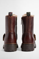 Barbour Pendle Faux Fur Biker Boot - Brown