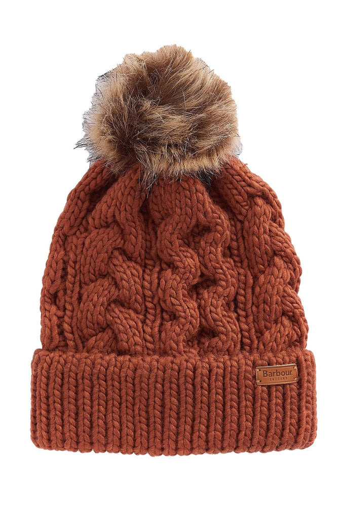 Barbour Penshaw Cable Beanie - Warm Ginger LHA0386_OR91_OS