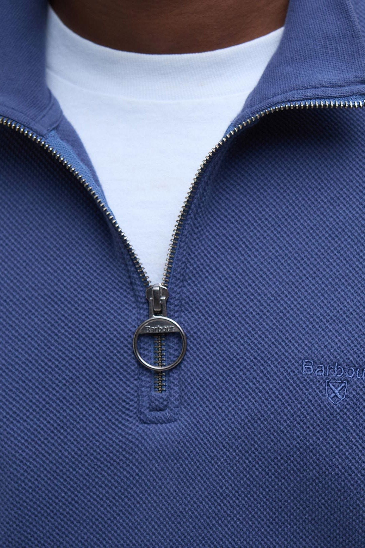 Barbour Pique Half Zip Sweatshirt - Oceana