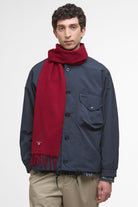 Barbour Plain Lambswool Scarf - Biking Red USC0008_RE91_OS