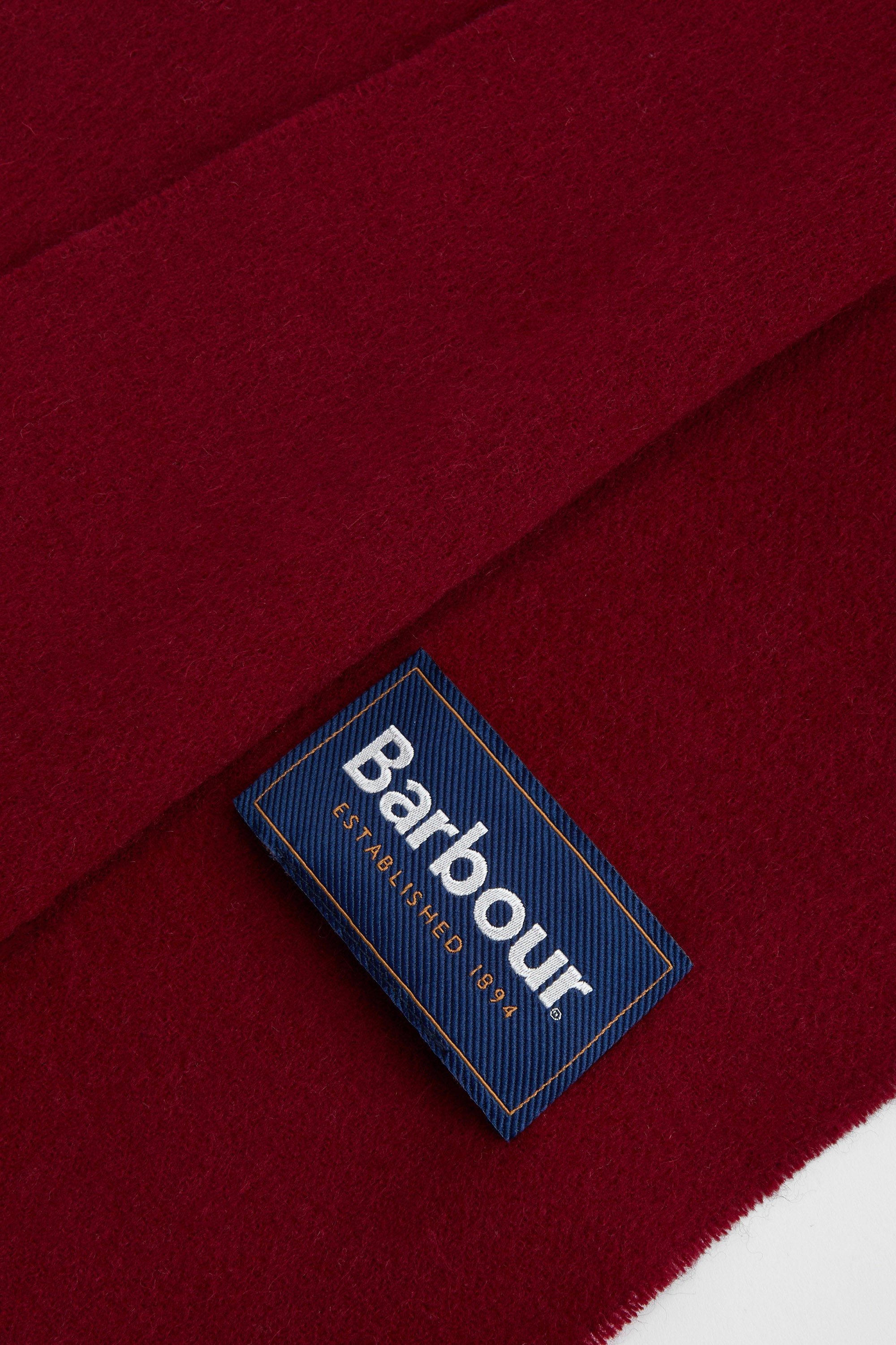 Barbour Plain Lambswool Scarf - Biking Red USC0008_RE91_OS