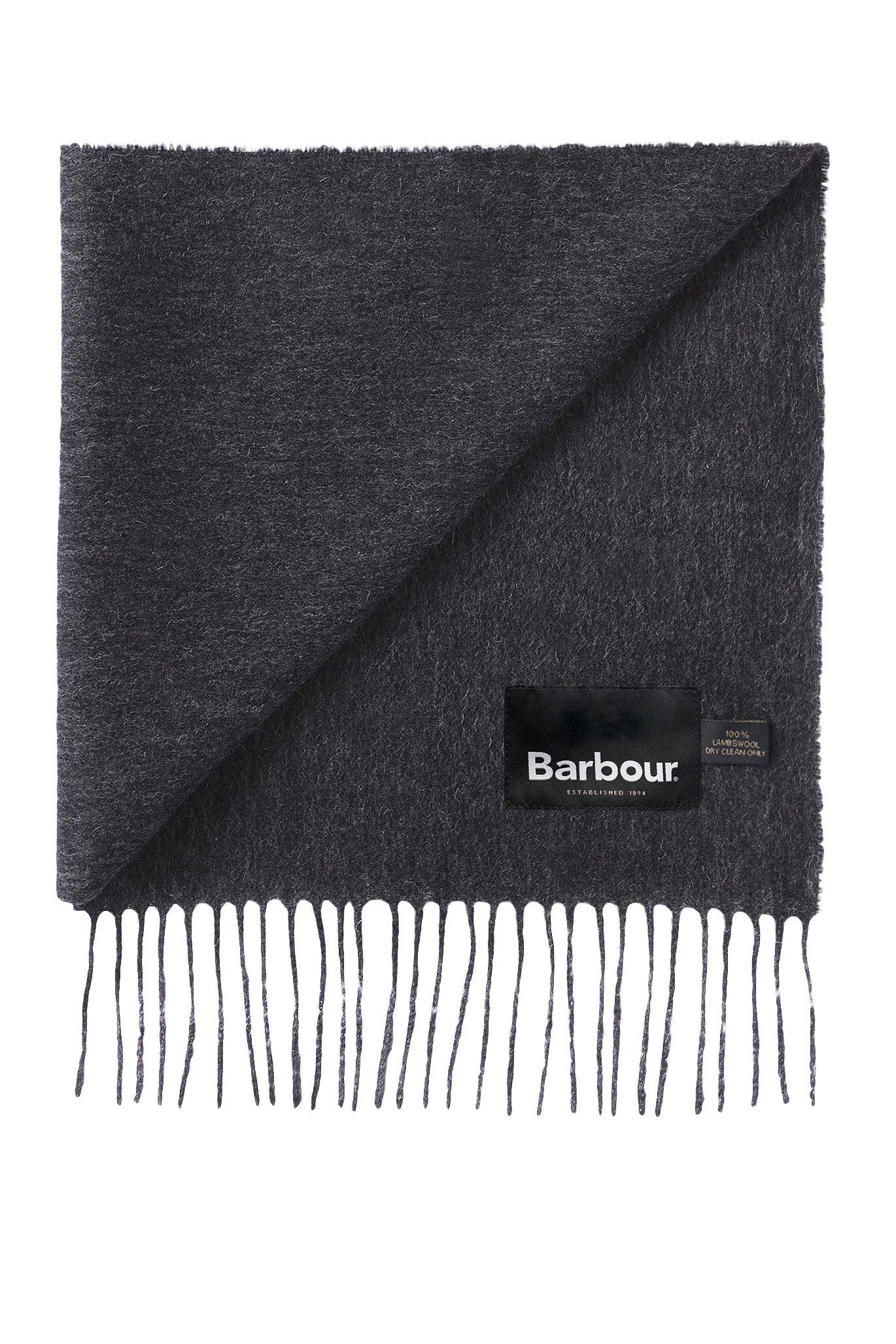 Barbour Plain Lambswool Scarf - Charcoal/Grey USC0008_CH71_OS