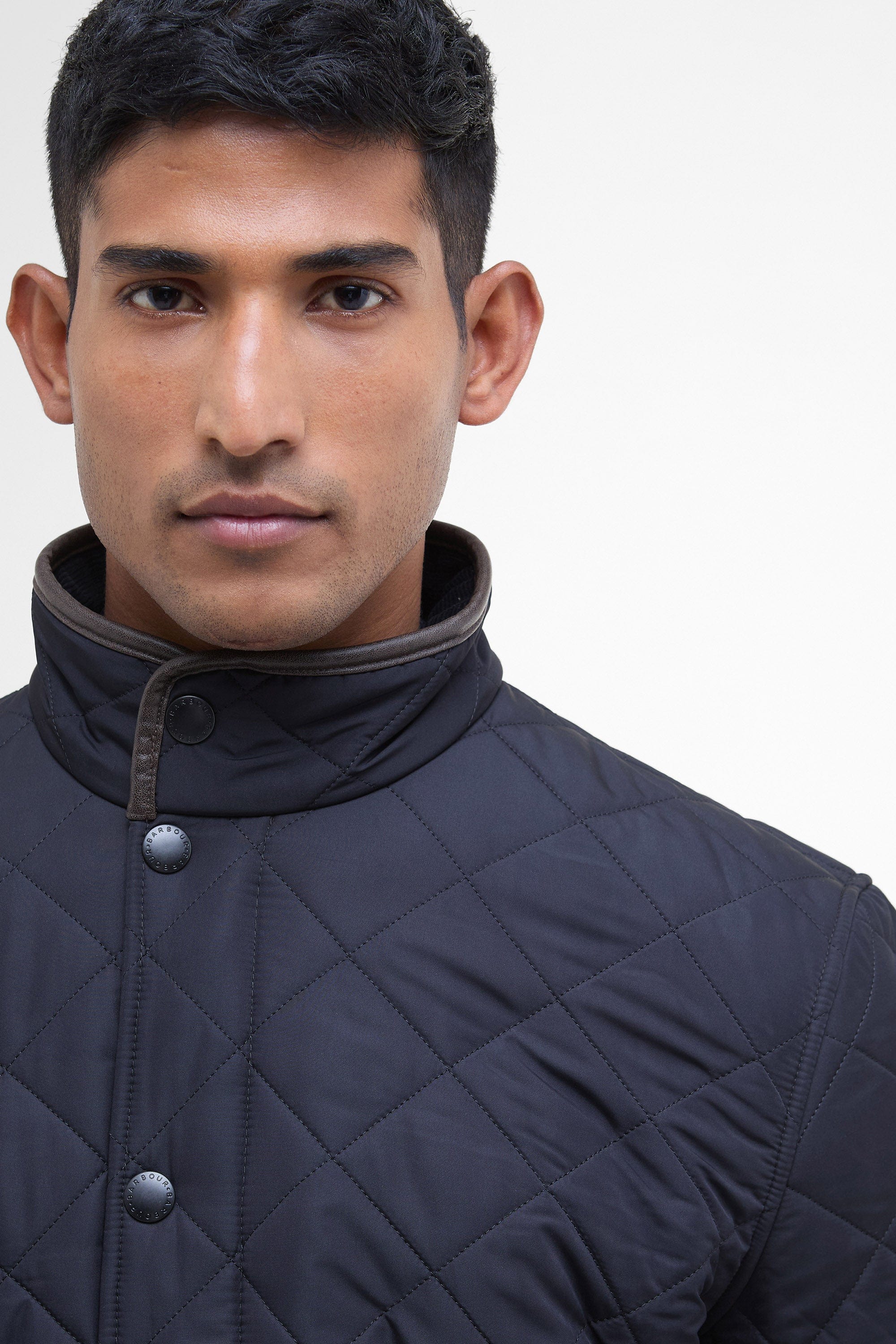 Barbour Powell Tailored Quilted Jacket - Navy