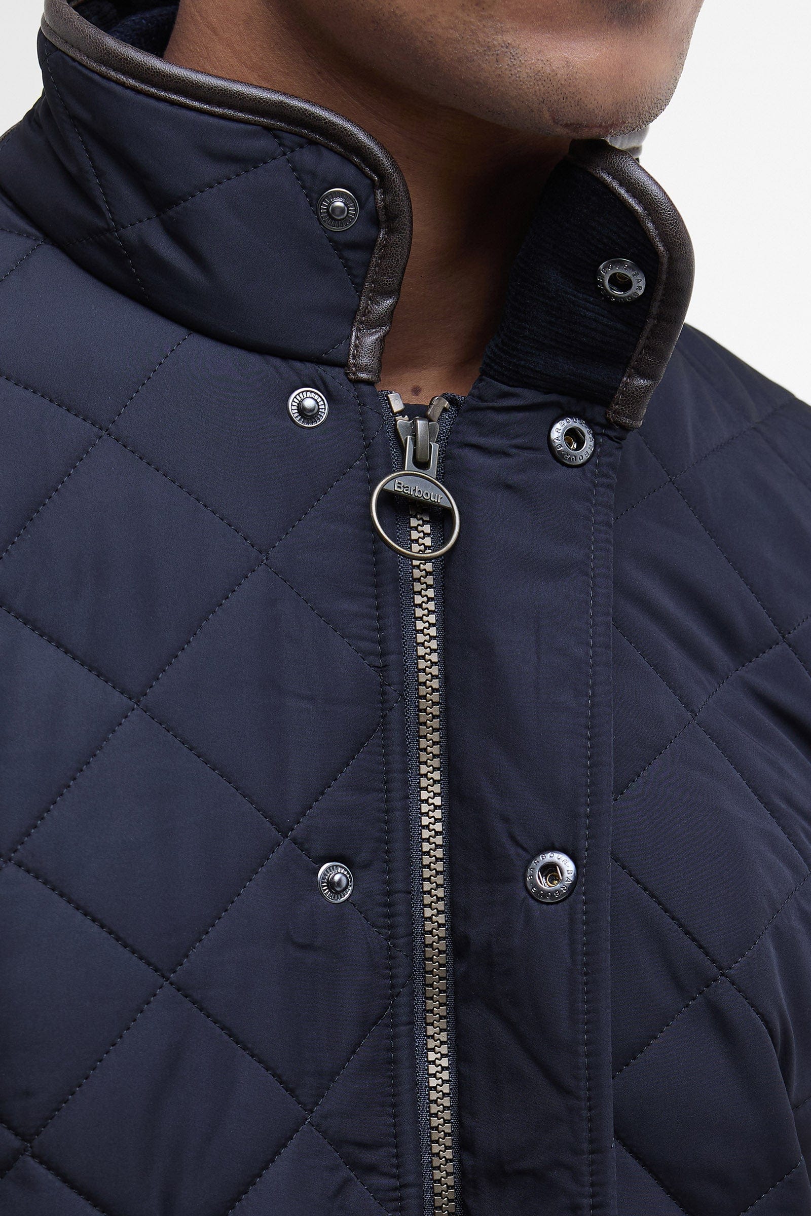 Barbour Powell Tailored Quilted Jacket - Navy